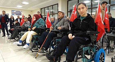 Yozgat'ta 20 engelliye tekerlekli sandalye dağıtıldı