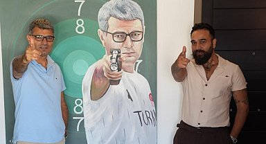 Yusuf Dikeç'in atış yapacağı tablo, depremzedeler için bağışlanacak