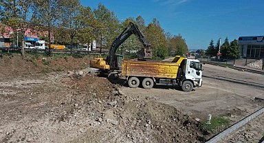 Yuvacık Sapağını rahatlatacak yol çalışması