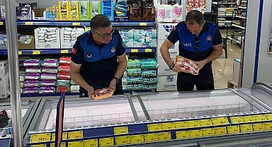 Zabıta ekiplerinden market denetimi