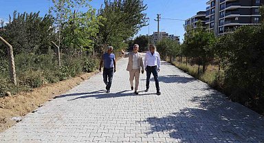 Zafer Mahallesi'ne 6 bin metrekare yol yapıldı