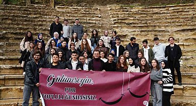 Zonguldaklı öğrenciler, antik kente hayran kaldı