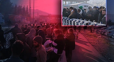 Hatay'daki uzun kuyrukla ülkesine dönen Suriyeli: