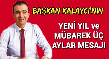 Karaman Belediye Başkanı Kalaycı'nın Yeni Yıl ve Üç Aylar Mesajı