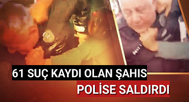 Polise direnmiş, görüntüler olay olmuştu! 61 suç kaydı çıktı