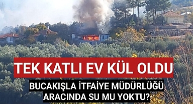YANGINA MÜDAHALE EDEN VATANDAŞLAR BUCAKIŞLA İTFAİYE MÜDÜRLÜĞÜNE SİTEM ETTİ
