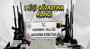 Jandarmadan Tarihi Eser ve Silah Operasyonu 1Gözaltı