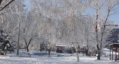 O şehir -25 dereceleri gördü! Resmen buz tuttu