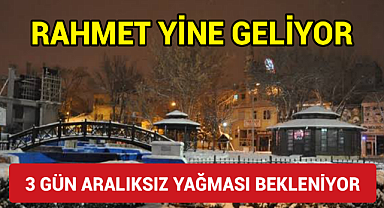 Karaman'da 3 Gün Aralıksız Beyaz Rahmet Yağışı Bekleniyor