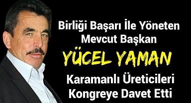 Başarılı Başkan Üreticileri Kongreye Davet Etti