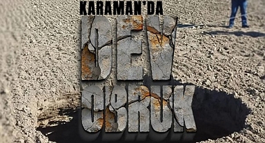 Karaman'da Dev Obruk Oluştu