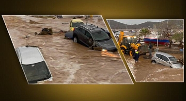Ege'yi sel vurdu; evler sular altında kaldı araçlar sürüklendi... Meteoroloji'den 8 il için sarı kodlu uyarı! Sağanak, fırtına...