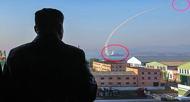 Kuzey Kore yine tüm dünyada ses getirdi! Kim Jong-un füzeler ateşlenirken böyle izleyip nükleer talimat verdi…