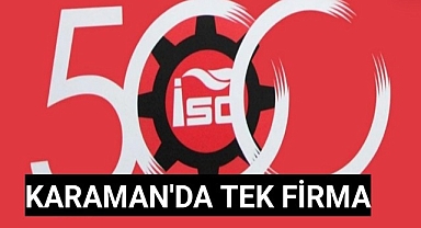 Karaman'da tek firma İSO 500 listesine girdi