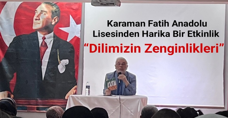 Karaman Fatih Anadolu Lisesinden Anlamlı Etkinlik