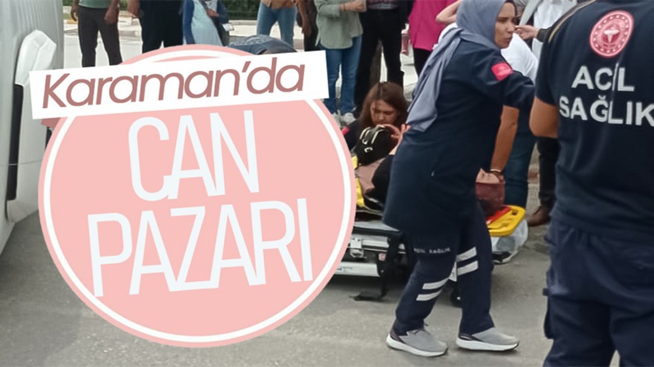 Karaman Valilik Kavşağı'nda Feci Kaza: Okul Servisi Kamyonla Çarpıştı, Yaralılar Var
