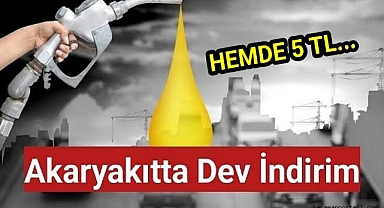 Akaryakıtta 5 TL indirim... Tarih belli oldu!
