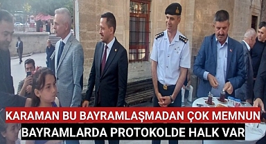 Karaman'da Bu Bayramda da Halk İle Bayramlaşma Gerçekleşti
