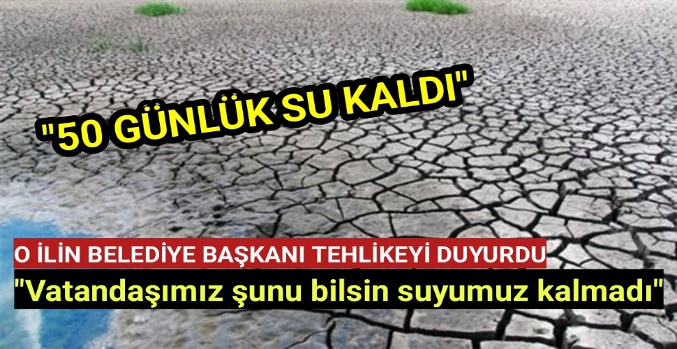 Belediye Başkanı tehlikeyi böyle duyurdu: 