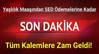 Yaşlılık maaşından SED ödemelerine kadar tüm kalemlere zam geldi!