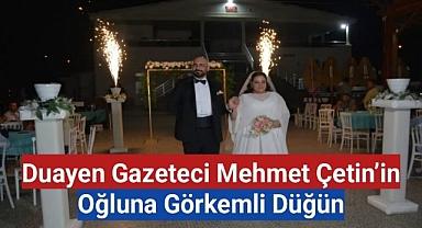 Gazeteci Mehmet Çetin'in Oğluna Görkemli Düğün