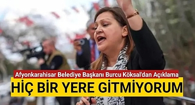 Afyonkarahisar Belediye Başkanı Burcu Köksal'dan ilk açıklama