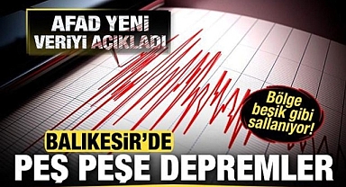 Balıkesir Sındırgı'da Deprem Artçılar Sürüyor! Bölge beşik gibi
