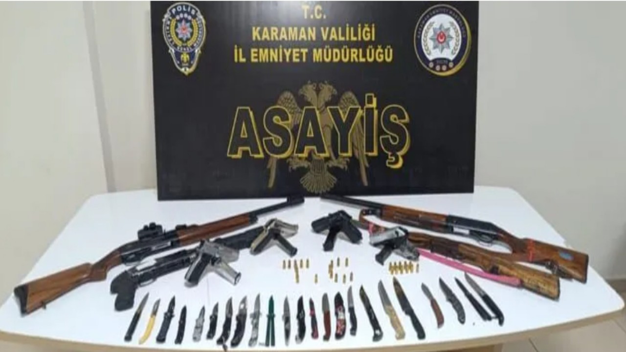 Karaman'da Emniyet bakın neler yakaladı: 9 tutuklama