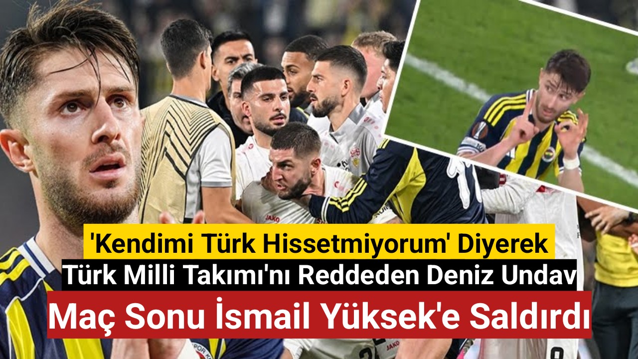 İsmail Yüksek, Deniz Undav'ın 'sus' işaretine karşılık olarak 'Tabelaya bak. 1-0. Şimdi sen sus'