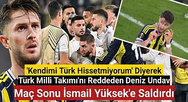 İsmail Yüksek, Deniz Undav'ın 'sus' işaretine karşılık olarak 'Tabelaya bak. 1-0. Şimdi sen sus'