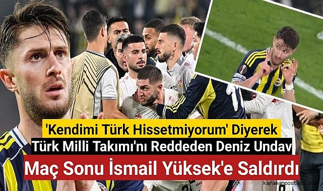 İsmail Yüksek, Deniz Undav'ın 'sus' işaretine karşılık olarak 'Tabelaya bak. 1-0. Şimdi sen sus'