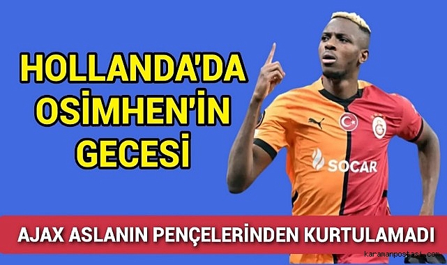 Ajax'ı Deplasmanda Mağlup Eden İlk Türk Takımı Galatasaray