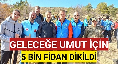 Karaman'da 5 Bin Fidan Toprakla Buluştu