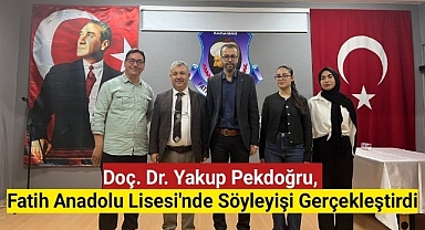 Doç. Dr. Yakup Pekdoğru, Fatih Anadolu Lisesi'nde Söyleyişi Gerçekleştirdi