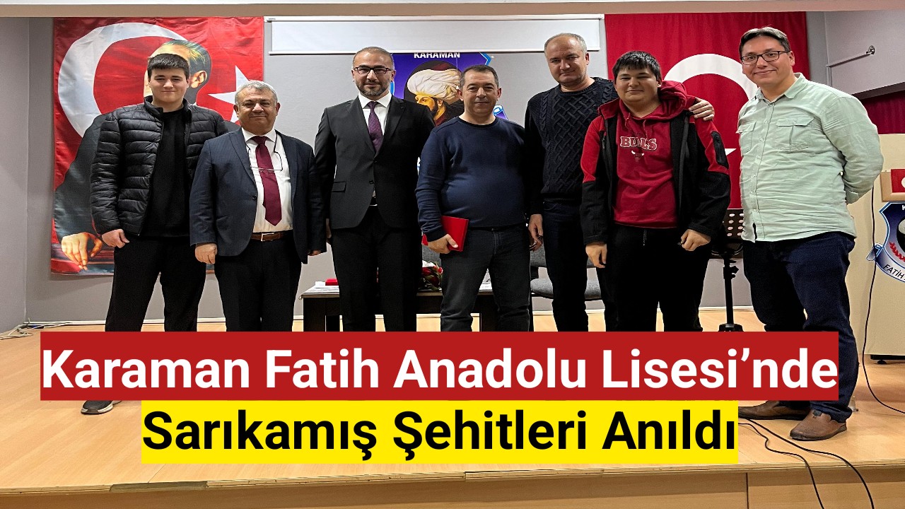 Fatih Anadolu Lisesi'nde Sarıkamış Şehitleri Anıldı