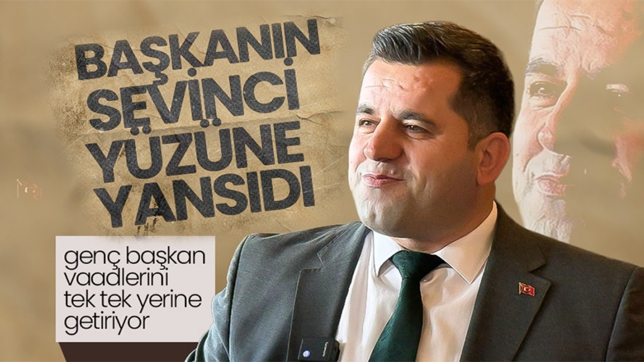 Genç Başkanın Sevinci Yüzüne Yansıdı