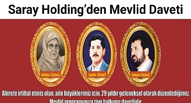 Saray Holding'den Mevlid Daveti