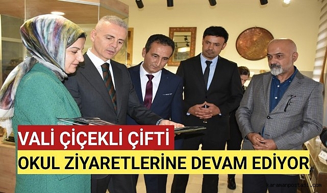 Vali Çiçekli okul ziyaretlerine devam ediyor