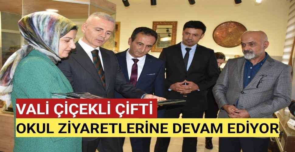 Vali Çiçekli okul ziyaretlerine devam ediyor