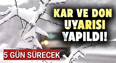 Karaman'a uyarı: 5 gün sürecek