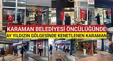 KARAMAN BELEDİYESİ'NDEN ESNAFLARA ANLAMLI VE GÖNÜLLERE DOKUNAN BAYRAK HEDİYESİ