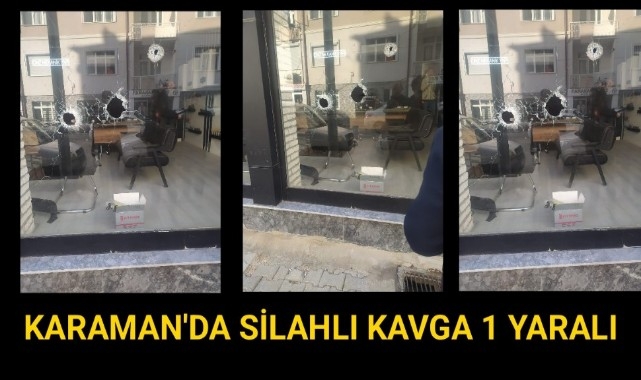 Karaman'da Silahlar Konuştu 1 Kişi Yaralandı