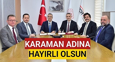 Spor Toto Teşkilat Başkanlığı'nda Karaman adına önemli bir yatırım protokolü imzalandı.