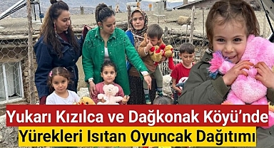 Yukarı Kızılca ve Dağkonak Köyü'nde Yürekleri Isıtan Oyuncak Dağıtımı