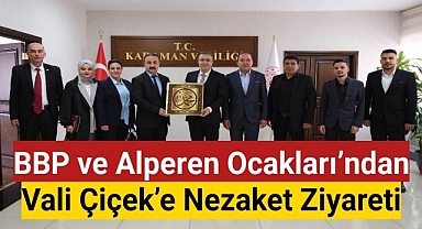 BBP ve Alperen Ocakları'ndan Vali Çiçek'e Nezaket Ziyareti