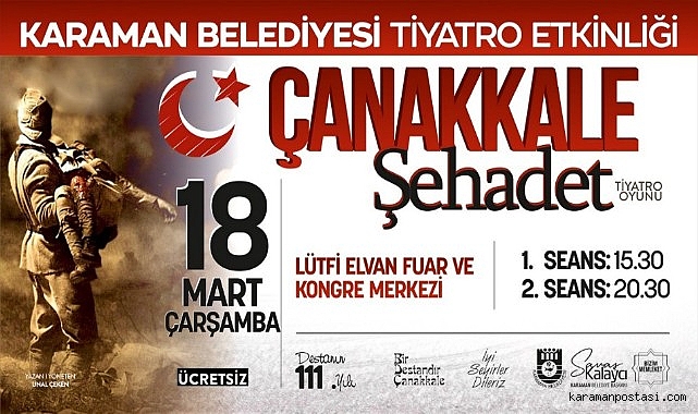 Çanakkale Ruhu Sahneye Taşınıyor Davetlisiniz