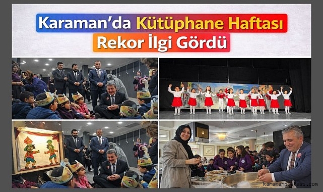 Karaman'da Kütüphane Haftası Coşkusu