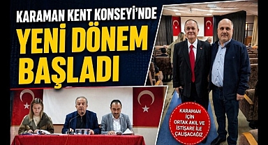 Karaman Kent Konseyi'nde Yeni Dönem Başladı