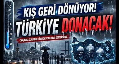 Kış Geri Dönüyor; Çarşambadan Sonra Türkiye Donacak