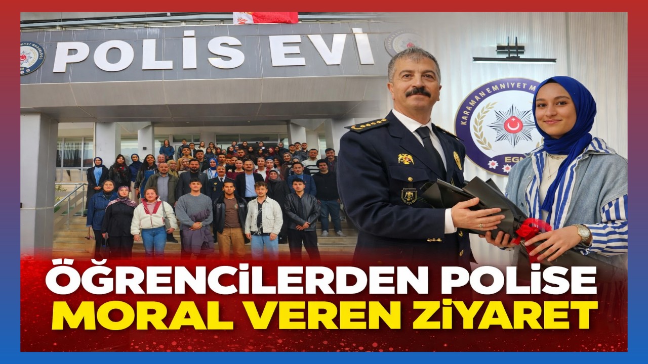 Öğrencilerden Polislere Anlamlı Selam